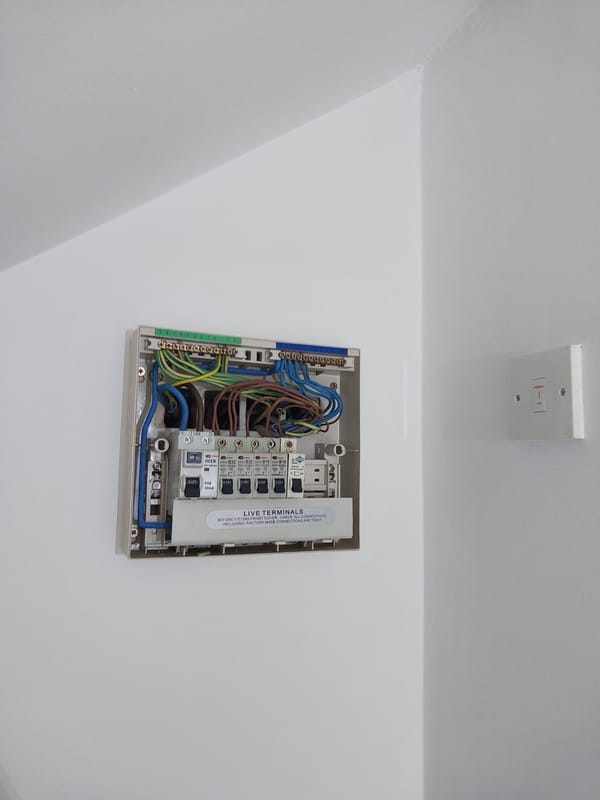 New Circuits and Consumer Unit Upgrade - Penzance Loft Flat — fuse board replacement in penzance, photo 7