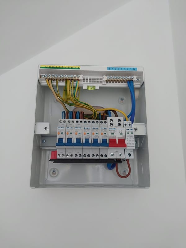 New Circuits and Consumer Unit Upgrade - Penzance Loft Flat — fuse board replacement in penzance, photo 6