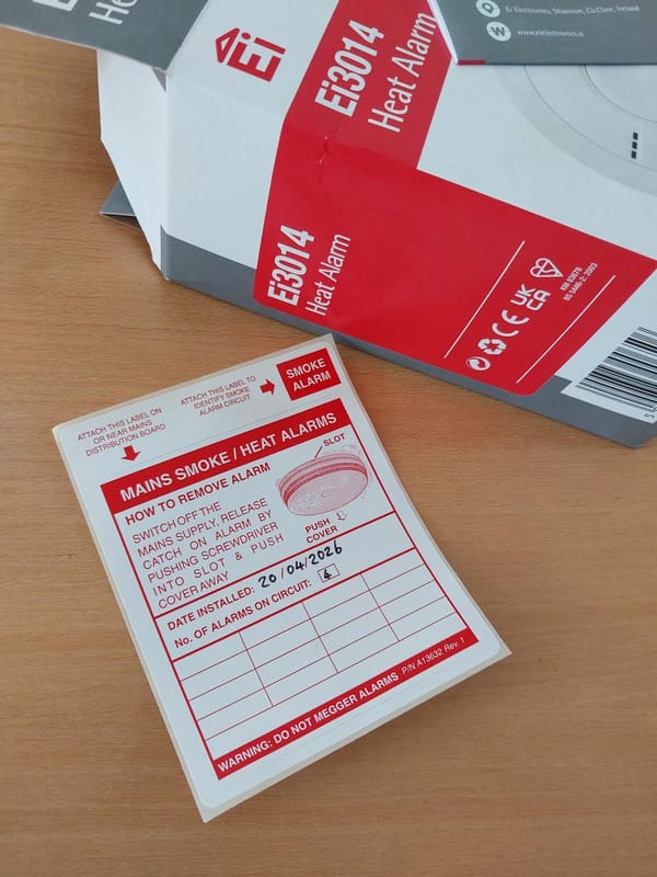 LD1 Fire Alarm System for St Ives Holiday Let — fire alarms in st ives, photo 4